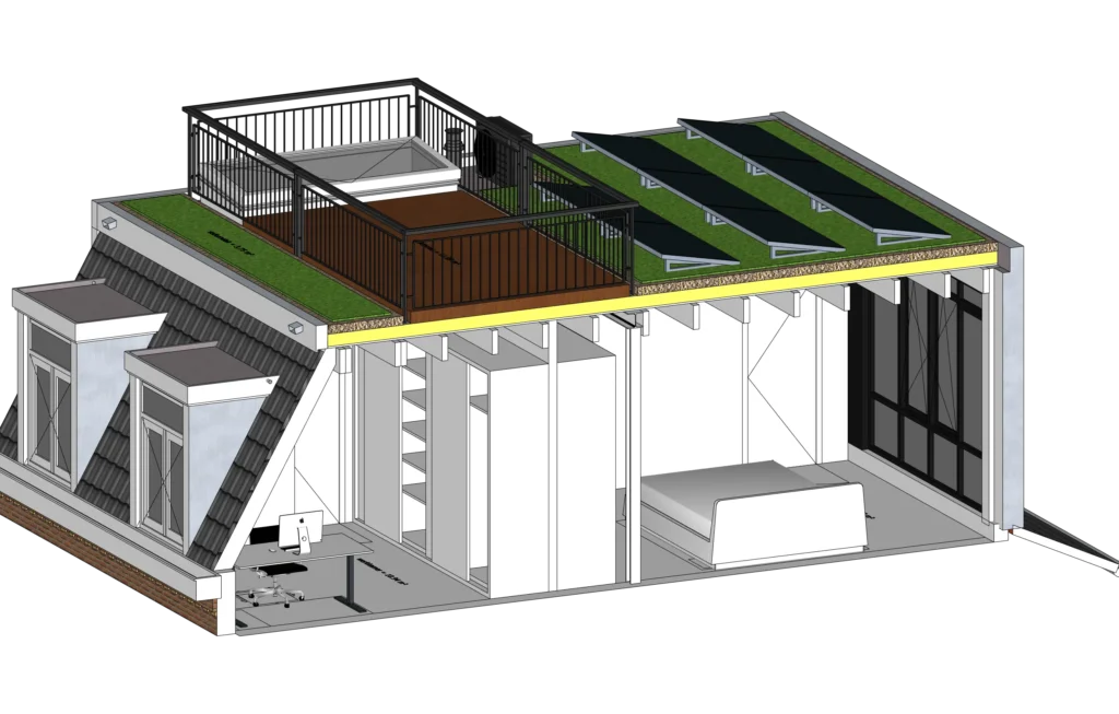 Dakopbouw dakterras Utrecht vergunning